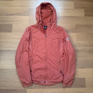 Women's Kuhl "The One" Tuscany Red Fleece Lined Zip Up Hooded Jacket Sz Small